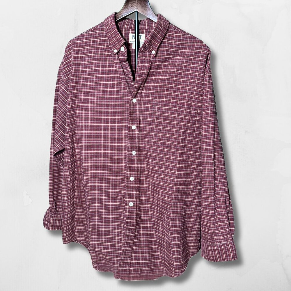 NWT Northwest Territory Shirt Men's XL Red Plaid Flannel Button Down Men's XL